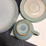 Denby cup and saucer Light Green blue colour Image 7