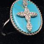 sterling silver  ring size Q Image 2