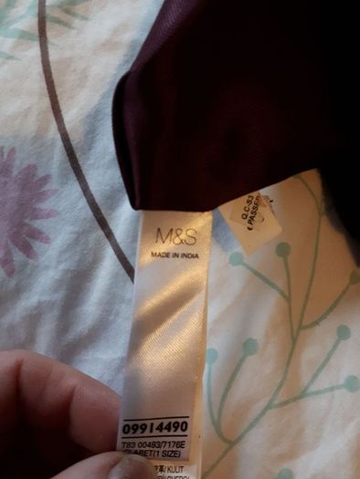 Leather Burgundy crossbody bag M and S