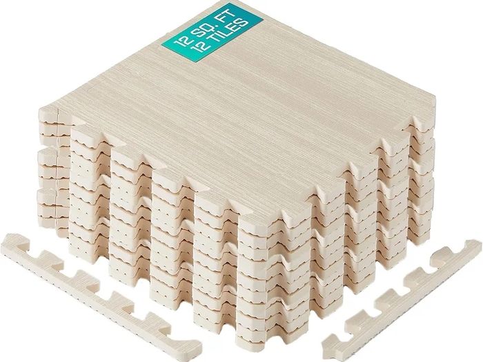 30x30 cm Up to 36 Sq.ft Set 6/12/30 EVA Foam Floor Tiles, Interlocking Floor Mat, Gym, Garage, Swimming Pool, Outdoor, Hot Tub, Tent, Camping, Playpen, Dog
