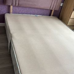 King-size bed and headboard