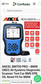Ancel bm700 obd2 scan tool for bmw