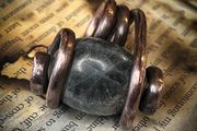 Statement Copper and Labradorite Crystal Ring Size UK L
