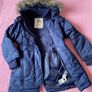 Brand New Girl's Navy Long Line Winter Coat Image 6