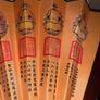 Vintage wooden hand fan- ornamental Chinese emperor design Image 10