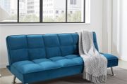 Blue Velvet 3-Seater Sofa Bed Big Nov &amp; Dec Deal