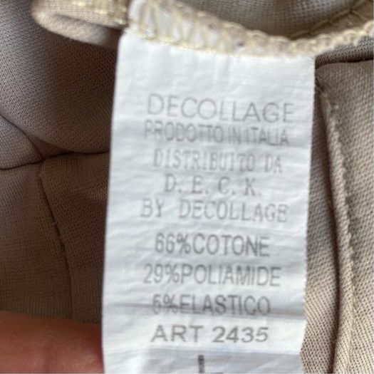 D.E.C.K by Decollage Taupe Wide Leg Trousers Size L