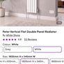 Vertical double radiator brand new (paint damaged in transport) Image 2