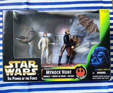 Star Wars Mynock Hunt Power Of The Force Kenner 1998 Chewbacca Princess Leia Han Solo