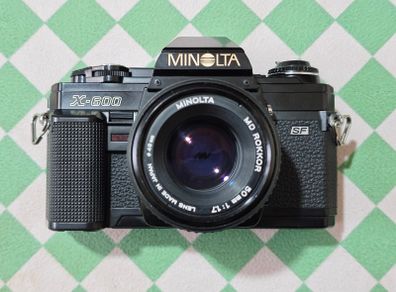 Rare Minolta X-600 SLR (Japan Only) + Minolta MD 50mm f/1.7 Serviced