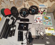 Wii Bundle with Sports, Mario Kart, Steering wheels, Sports accessories