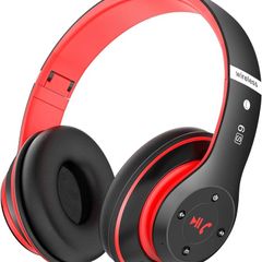 NEW SALE | Bluetooth Headphones Over Ear, 6 EQ Modes Wireless Headphones Over Ear,65 Hours Playtime Foldable Lightweight Wireless Headphones,with Built-in HD Mic, FM, SD/TF for PC/Home