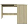 L-Shaped Corner Desk Sonoma Oak 120x140x75 cm Chipboard Image 4