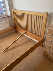 Wooden bed frame