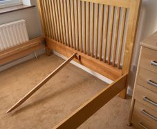 Wooden bed frame