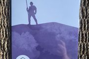 A5 Size Purple Pikeman Wexford illustration Art Print, wall art