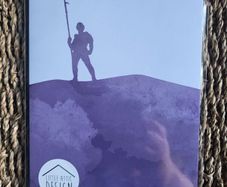 A5 Size Purple Pikeman Wexford illustration Art Print, wall art