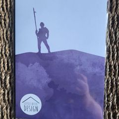 A5 Size Purple Pikeman Wexford illustration Art Print, wall art