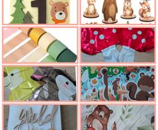 Woodland Bear party decorations
