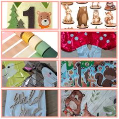 Woodland Bear party decorations