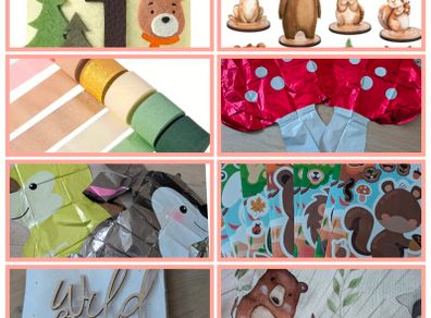 Woodland Bear party decorations