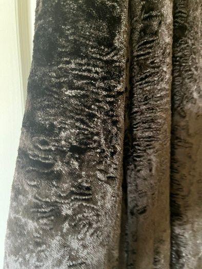Per Una Marks & Spencer Long Velvety Sherpa Style Long Ladies Coat. In Very Good Condition. Made In Italy. Dark brown. Size Medium