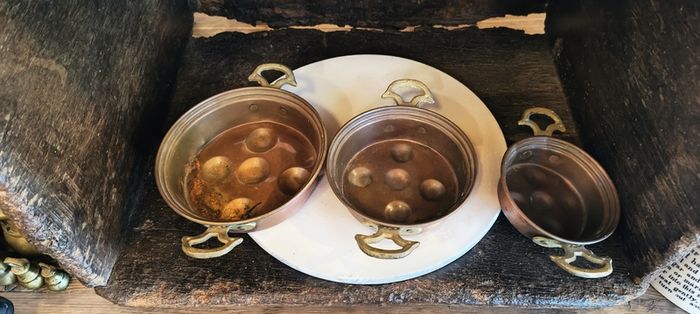 Vintage French escargot pans