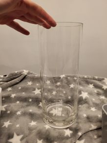 Glass vase for flowers etc 30cm
