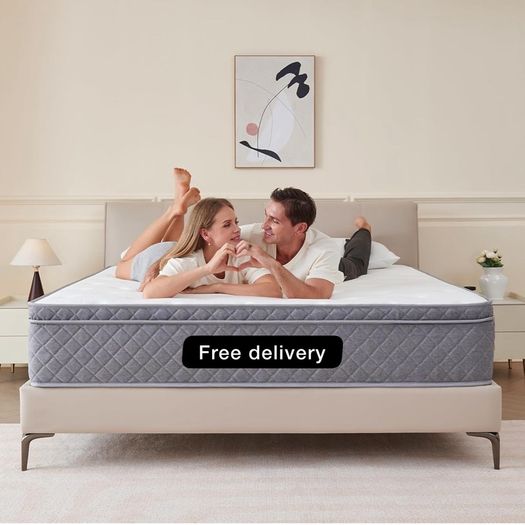 Double Mattress,8.6 Inch Double Bed Mattress with Breathable Foam Soft Fabric and Individually Pocket Spring