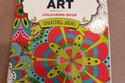 Adult calming art colouring book