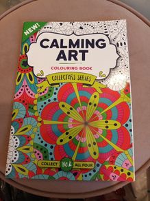 Adult calming art colouring book