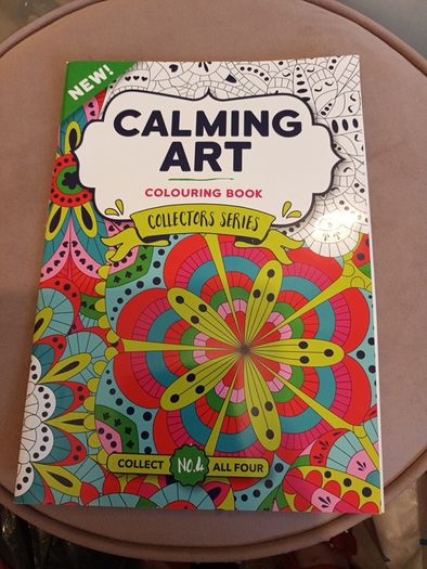 Adult calming art colouring book