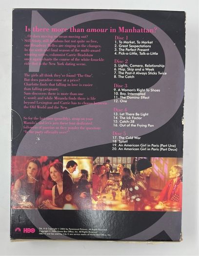 Sex and the City The Final Season of Sex DVD 5 disc Television Series