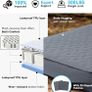 Self-Inflating Sleeping Pad, 4" Thick Camping Mattress with 9.5 R-Value, All Season Portable Foam Mat for Camping, Hiking, Tent & Car - Slate Grey, Single (203x71x10cm) Image 7