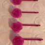 Vintage Resin Flower Hair Clips    -   Retro Style Hair Accessories Image 5