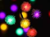 Outdoor Solar Lights 50 LED Dandelion Ball String Fairy Light Solar Power Waterproof Lights Outside Garden Camping Patio Party Christmas (Multi-Colored)