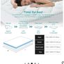 Memory Foam Mattress topper double Image 2