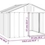 Dog House Anthracite 116.5x103x81.5 cm Galvanised Steel (FREE POSTAGE) Image 6