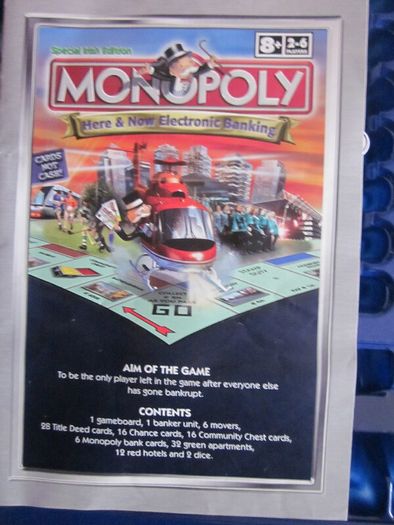 Monopoly Here and Now Electronic Banking Board Game Special Irish Edition Hasbro 2006