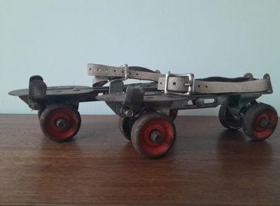 Vintage Adjustable Steel Roller Skates