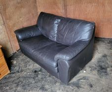2 seater leather couch