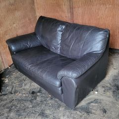 2 seater leather couch
