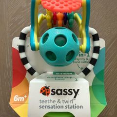 Sassy Teethe and twirl sensory highchair baby toy