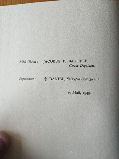 The Family At Bethany. By Alfred O' Rahilly. President of Cork University. First Edition 1949 Hardback With Dustjacket In Good Condition.  See Photos For Same.