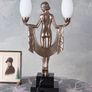 Table Lamp Villa Gatsby Art Deco Table Lamp Female Nude Bauhaus Lamp Image 7