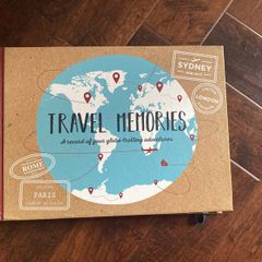 Travel memories scrapbook