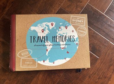 Travel memories scrapbook