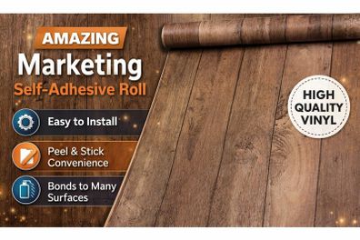 Wood Self Adhesive Roll