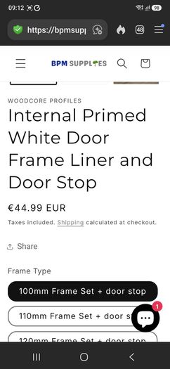 Door frame set