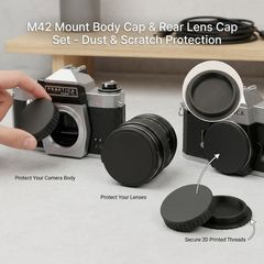 M42 Mount Camera Body and Lens Caps